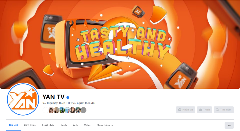 Trang Facebook của Yan TV